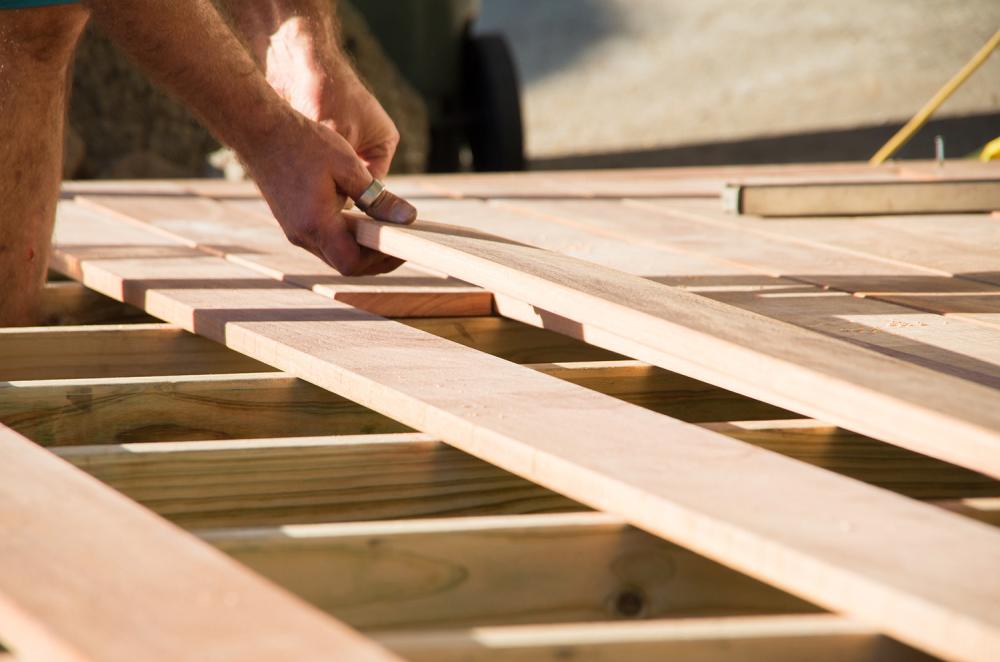 pose de terrasse en bois